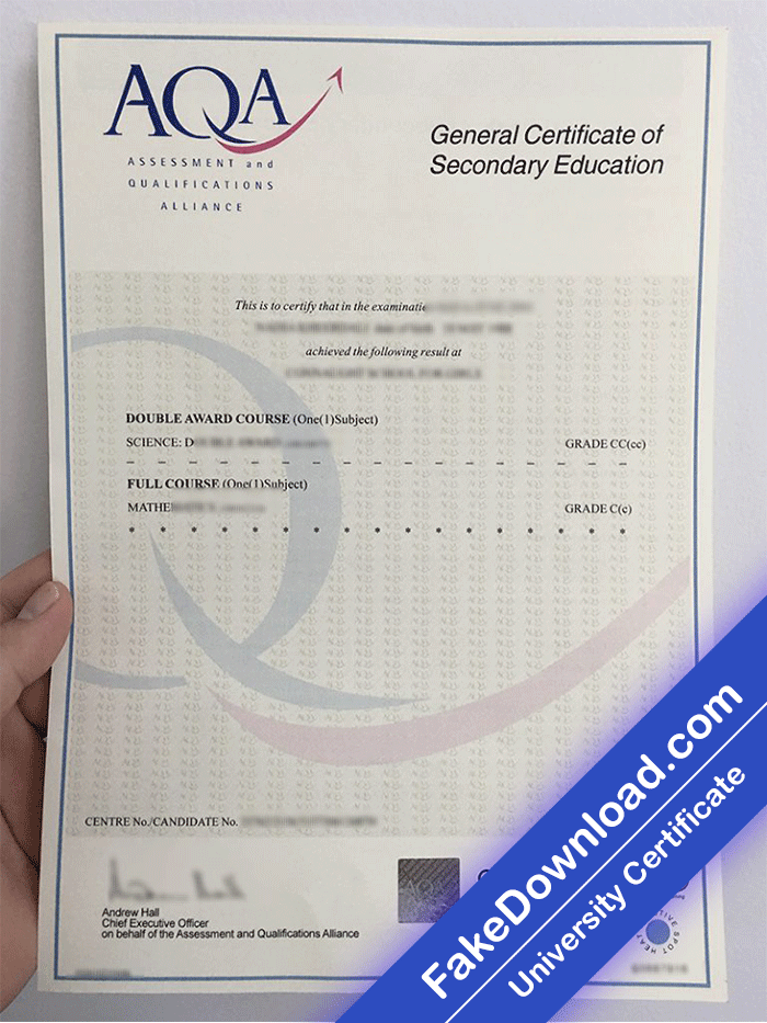 Aqa Gcse Fake Sample 2188