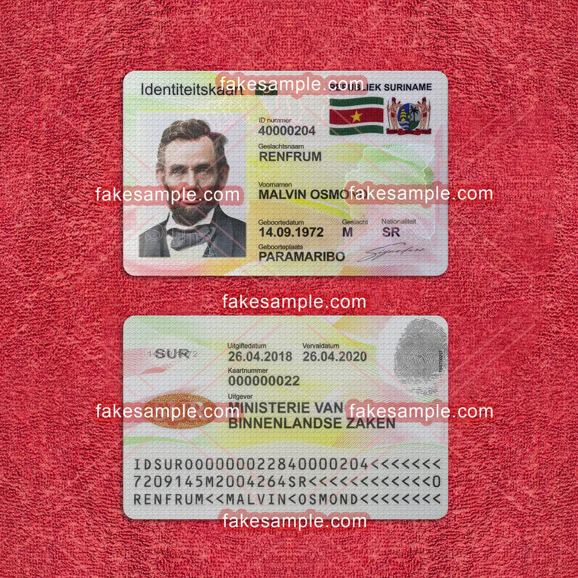 Need a Suriname ID Card? Heres Where to Buy One Online Fast and Easy!