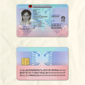 Albania National Identity Card Fake Template