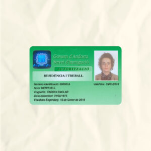 Andorra National Identity Card Fake Template