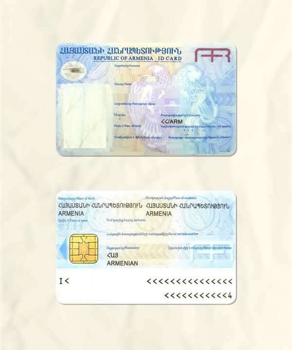 Armenia National Identity Card Fake Template