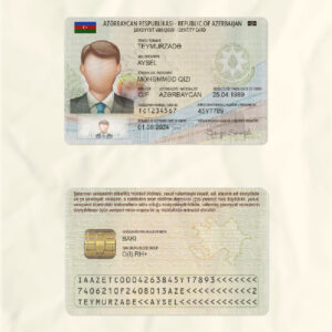 Azerbaijan National Identity Card Fake Template