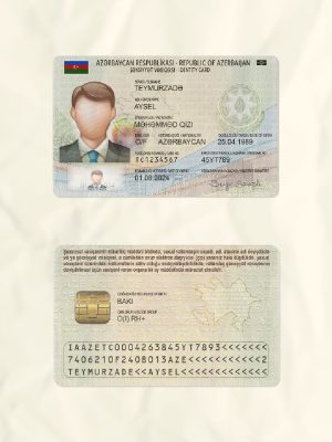 Azerbaijan National Identity Card Fake Template