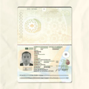 Azerbaijan passport fake template