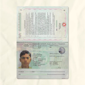 Bangladesh passport fake template