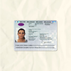 Belgium passport fake template