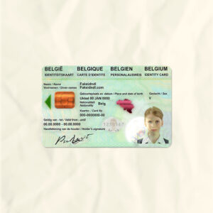 Belgium National Identity Card Fake Template