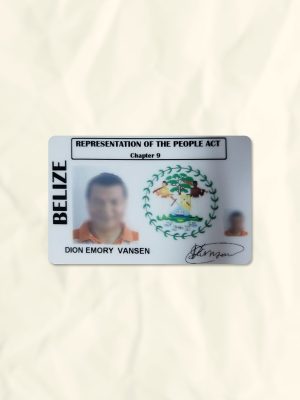 Belize National Identity Card Fake Template