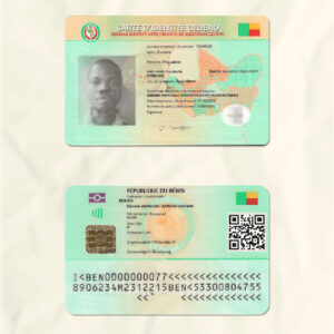 Benin National Identity Card Fake Template