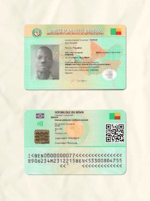 Benin National Identity Card Fake Template