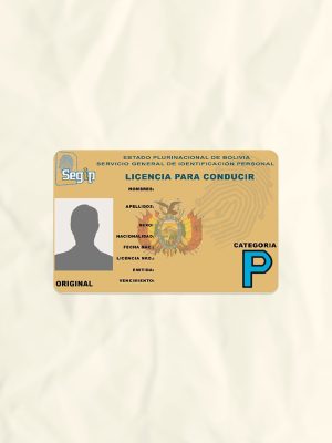 Bolivia driver license psd fake template