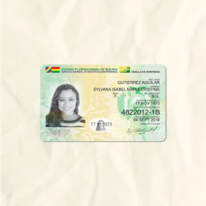 Bolivia National Identity Card Fake Template