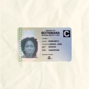 Botswana National Identity Card Fake Template