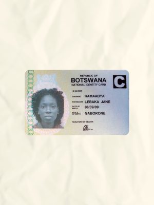 Botswana National Identity Card Fake Template