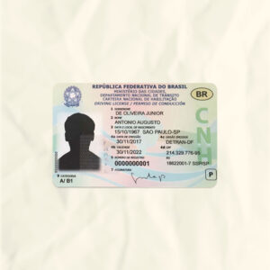 Brazil driver license psd fake template