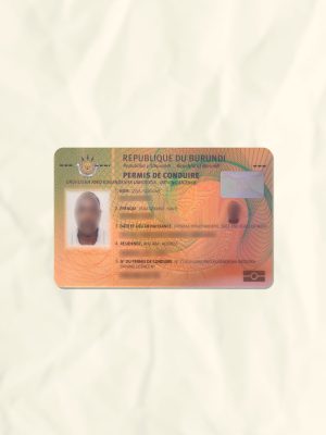 Burundi National Identity Card Fake Template