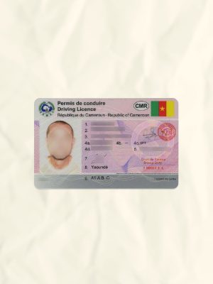 Cameroon driver license psd fake template