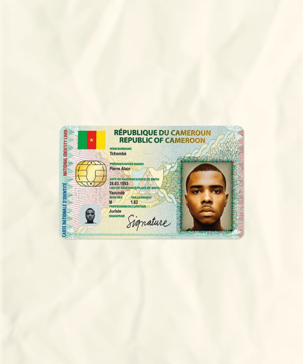 Cameroon National Identity Card Fake Template