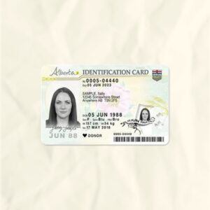 Canada National Identity Card Fake Template
