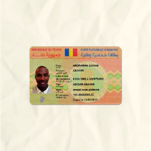 Chad National Identity Card Fake Template