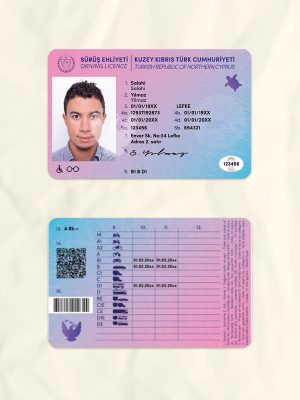 Cyprus driver license psd fake template