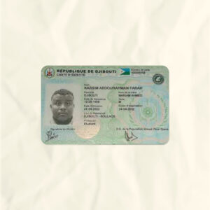 Djibouti National Identity Card Fake Template