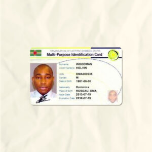 Dominica National Identity Card Fake Template
