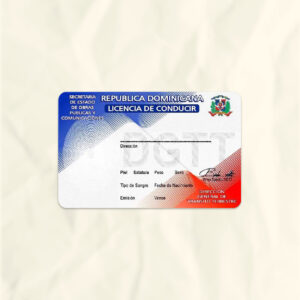 Dominican driver license psd fake template