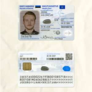 Estonia National Identity Card Fake Template