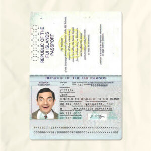 Fiji passport fake template