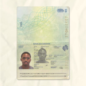 Gabon passport fake template