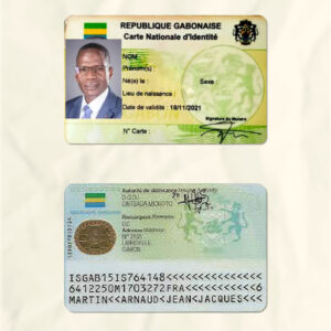 Gabon National Identity Card Fake Template