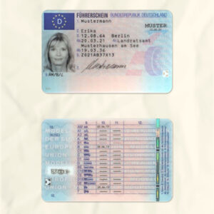 Germany driver license psd fake template