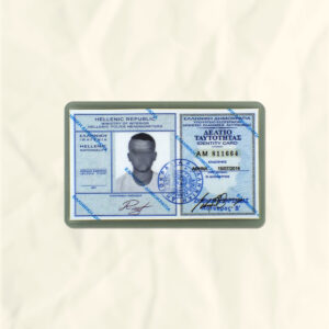 Greece National Identity Card Fake Template