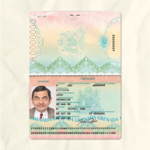 Grenada passport fake template