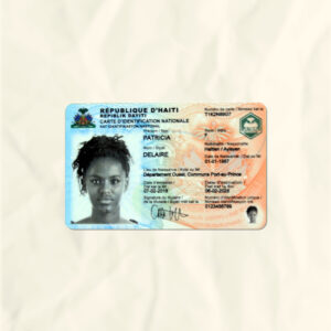 Haiti National Identity Card Fake Template