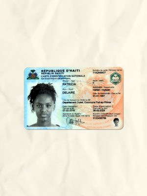 Haiti National Identity Card Fake Template