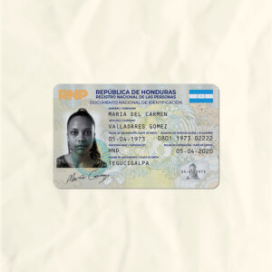 Honduras National Identity Card Fake Template