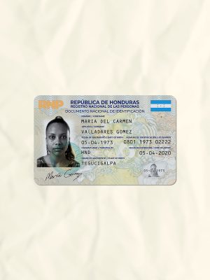 Honduras National Identity Card Fake Template