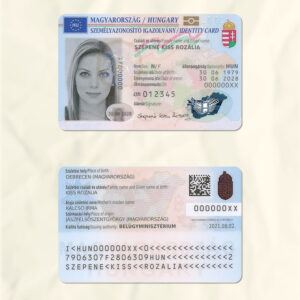 Hungary National Identity Card Fake Template