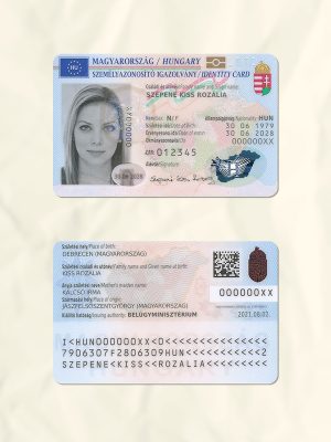 Hungary National Identity Card Fake Template