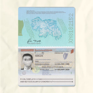 ireland passport fake template