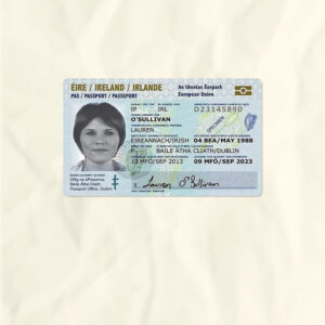 Ireland National Identity Card Fake Template
