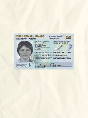 Ireland National Identity Card Fake Template