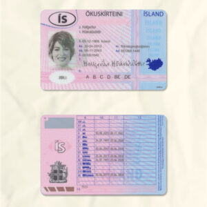 Iceland National Identity Card Fake Template