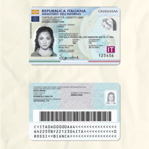 Italy National Identity Card Fake Template