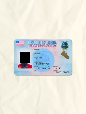 Liberia National Identity Card Fake Template