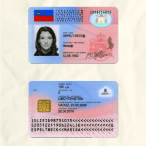 Liechtenstein National Identity Card Fake Template