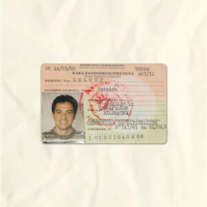 Madagascar National Identity Card Fake Template