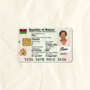 Malawi National Identity Card Fake Template